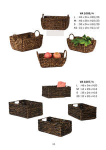 Cesta de almacenamiento del fabricante de Vietnam, Juego de 3 cestas multiusos, cesta tejida de jacinto de agua para contenedores de almacenamiento de lavandería - Product Image 2