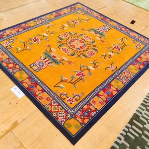 Tappeti Artigianali Personalizzati in Seta e Lana, Stile Tibetano Vintage di Lusso, <span class=keywords><strong>Tappeto</strong></span> Dorato Tufted <span class=keywords><strong>per</strong></span> Soggiorno, Camera da <span class=keywords><strong>Letto</strong></span>, Ville Premium - Product Image 6