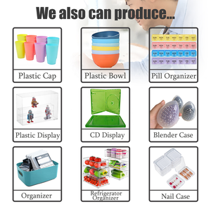 プラスチック製のホット販売カスタムロゴポータブルツーインワン多機能6コンパートメント医学週7日ピルボックスオーガナイザー - Product Image 5