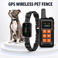Collier de dressage pour chien étanche IP67 avec Bluetooth 4G, GPS, clôture virtuelle, contrôle à distance via application Android, vibrations statiques, enregistrement vocal et stockage cloud