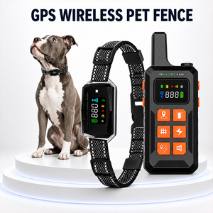 IP67 Waterproof Bluetooth 4G GPS Pet Fence Dog Training Collar Android App <b>Remote</b> Control Static <b>Vibration</b> Voice Recording Cloud - Product Image 1