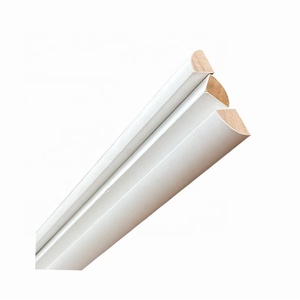Moldura pequeña redonda de 1/4 cuartos de madera imprimada blanca <span class=keywords><strong>Stout</strong></span> para el suelo - Product Image 4