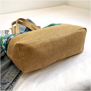 Nouveau personnalisé imprimé grande capacité flore fourre-tout toile <span class=keywords><strong>sac</strong></span> <span class=keywords><strong>à</strong></span> <span class=keywords><strong>main</strong></span> plage <span class=keywords><strong>sac</strong></span> fourre-tout - Product Image 5