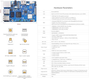 Aismartlink Orange Pi 3B 4G <span class=keywords><strong>V21</strong></span> รุ่น RK3566 Quad <span class=keywords><strong>Core</strong></span> 64-Bit บอร์ดเดี่ยว ความถี่ 18 GHz สำหรับบอร์ดโอเพ่นซอร์ส - Product Image 2