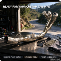 Système d'échappement complet de course modifié de qualité européenne pour moto V8, compatible JOG V8, DIO, BWS, ZX, DIO90, RR, DIO 26AA, ZX 26AA