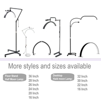 Lampe demi-lune LED professionnelle à base rotative pour extensions de cils, vente en gros d'usine