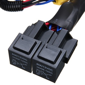 12V 40A 80A LED kit cablaggio faro presa in ceramica <span class=keywords><strong>H4</strong></span> HID relè faro luminosità enhancer cablaggio parti del cablaggio auto - Product Image 3