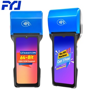 FYJ F1s Plus 3 + 32GB Pantalla táctil completa Impresora de terminal Pos de mano 58mm 80mm Android14 GMS Certificado NFC 6400mAh Pos Machine - Product Image 1