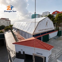 Tente de salle de sport multi-usage pour terrain de tennis, grande structure de couverture de gymnase, structure en aluminium durable pour événements de tennis en intérieur