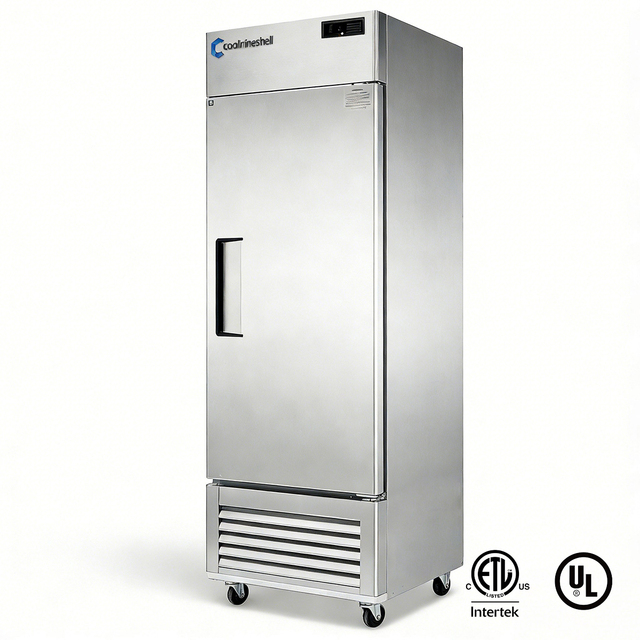 Commercial 1-Door Fan-Cooled Reach-In Vertical Upright Freezer ETL Approved Energy Efficiency A+ 5-Year Warranty