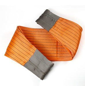 カスタム耐久性オレンジ10トンフラットウェビングスリング、産業用リフティング向けヘビーデューティー - Product Image 6