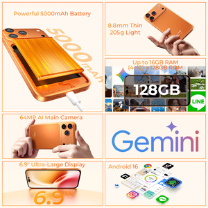 Teléfono Inteligente Oukitel C17 Plus, Pantalla de 6.9 Pulgadas, 4+128 GB, 5000 mAh, Cámara Principal con IA de 64 MP, 120 Hz, Android 16, Unisoc T615, Desbloqueo Facial y por Huella Dactilar - Product Image 4