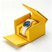 Boîte d'emballage pour montre en carton rigide gris, modèle 2026, dernière version, en deux parties, avec impression de logo personnalisé pour coffrets cadeaux