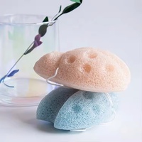 Éponge Konjac pour bébé Silkshu Fashion, pour le bain du visage, entièrement naturelle, forme ovale, nourrissons, tout-petits, extra douce, 10g, modèle 24