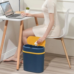 Cubo de Basura Inteligente de Doble Modo de 12L, Cubo de Basura Automático a Prueba de Agua para Cocina y Baño, Contenedor de Residuos con Sensor - Product Image 1