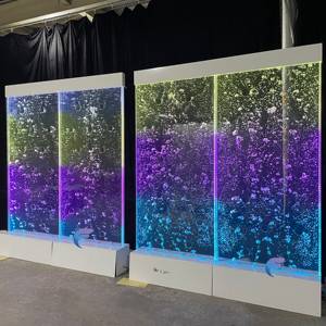 Hot selling bubble wall water panel acrylic <b>LED</b> <b>lighting</b> water bubble wall - Product Image 3