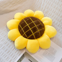 Coussin de dossier en peluche doux et créatif en forme de tournesol, coussin de canapé, oreiller, poupée, cadeaux doux pour amis, adultes et enfants