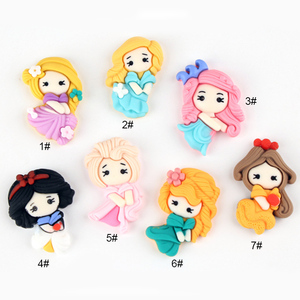 Yiwu wintop phụ kiện thời trang Hot Bán Dễ thương Cô gái nhân vật phẳng trở lại thủ công nhân tạo Nhựa Công Chúa hình - Product Image 2