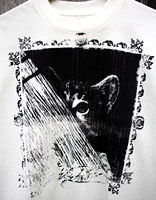 T-shirt Boxy Homme Personnalisé Effet Délavé Acide Style Urbain, Imprimé Graphique Vintage Effet Usé et Destructeur, Manches Courtes, Streetwear