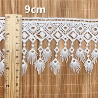Dentelle en fibre de lait de haute qualité, technique guipure vintage, pour vêtements, sacs, décoration intérieure, sous-vêtements, dentelle soluble dans l'eau, douce, en spandex