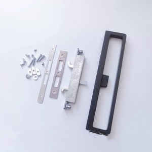 Manija de bloqueo de gancho de fábrica de China, Marco delgado de aluminio de seguridad, tiradores de puerta de vidrio corredizo, manijas de puerta de vidrio de oficina - Product Image 5