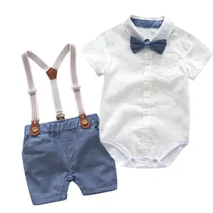 Neonati maschi Gentleman Vestiti Set Festa Di Compleanno Bambino Appena Nato Dei Vestiti Del Bambino