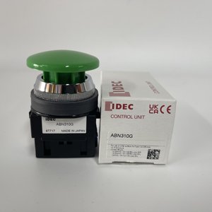 Interruptor de Botón Pulsador Verde IDEC ABN310G - Product Image 1