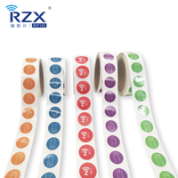 Étiquette/autocollant/label RFID étanche 13,56 MHz NFC imprimable, taille personnalisée pour le partage de liens de révision avec code QR
