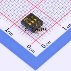 SOP03 DIP Switch SMD-6P,4.9x5.6mm Switch Single Pole Single Throw 3 1.27mm 25mA - Product Image 1