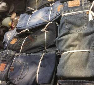 Yyy فائض الملابس ذات العلامات التجارية ملصقات الرجال الصبي الدنيم بنطلون سوبر سعر منخفض الجينز الجينز نحيف مستقيم بنطلون - Product Image 6