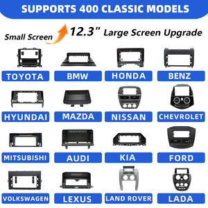 Cadre Android universel pour autoradio toutes marques, compatible MAZDA, pour lecteur DVD et système <span class=keywords><strong>audio</strong></span> de voiture - Product Image 1