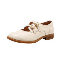 Chaussures Mary Jane vintage pour femmes à double boucle, talons bas confortables, légères, souples, respirantes, tendance mode 3 cm, printemps été automne
