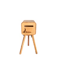 Cabine photo portable en bois de haute qualité avec écran tactile, connectivité USB, capacité de charge de 50 kg, impression en libre-service pour événements