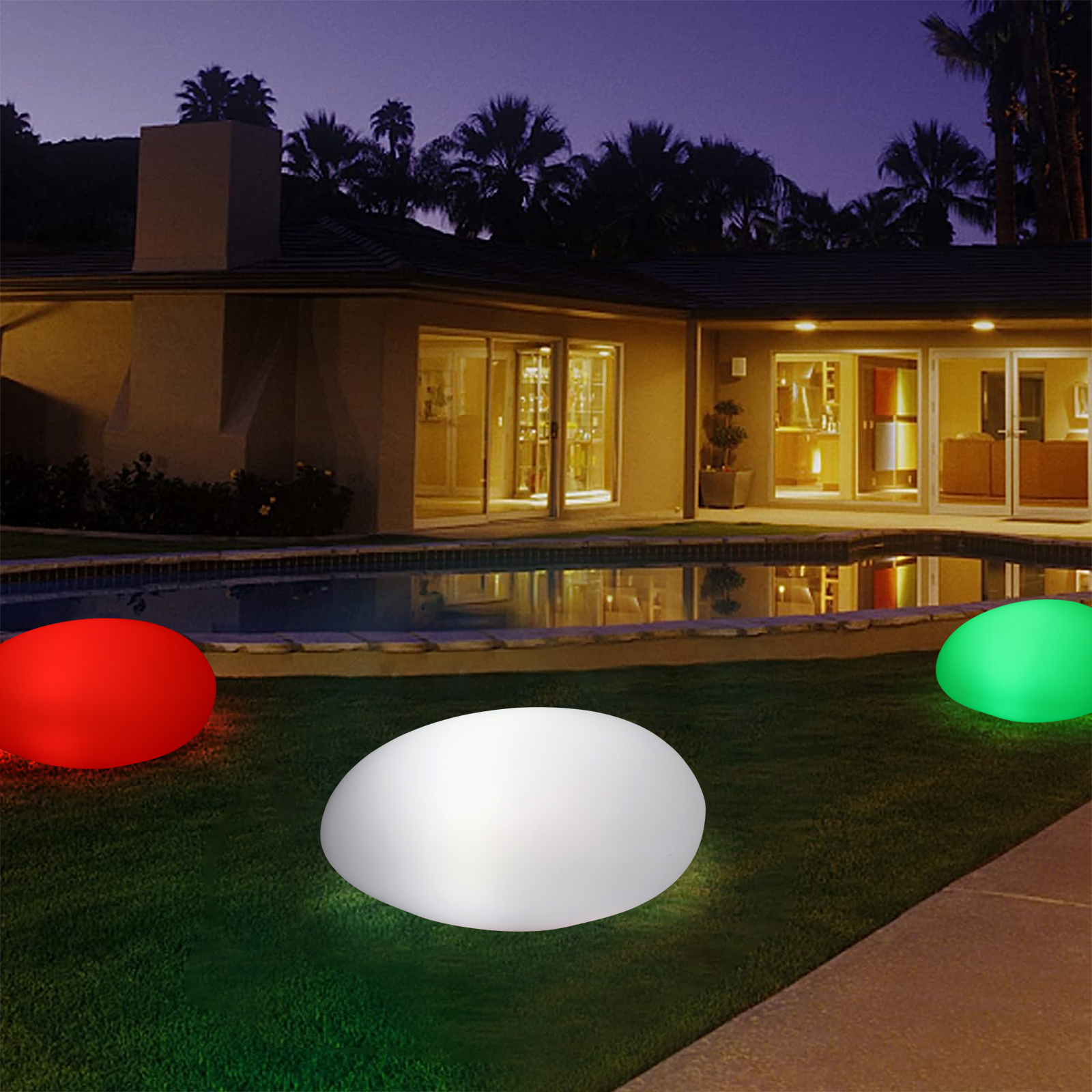 Creative Outdoor Solar Garden Light Waterproof Lawn and Villa Garden Lamp Floor Simulation Landscape Stone Headlight Decoration