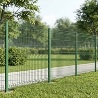 Panneau de clôture en treillis soudé 3D professionnel, à double fil, revêtu de PVC, pour maison, jardin, autoroute, kit d'installation facile