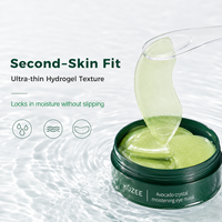 Label privé Lignes des yeux au collagène hydrolysé Masque en feuille de cristal révomal à la mélanine Masque pour les yeux à l'avocat bio