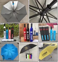 Parapluie pliant manuel, imperméable, coupe-vent, anti-UV, pour homme et femme, avec logo personnalisé, design coloré, pour voyage, protection contre le soleil et la pluie, forme bouteille de vin