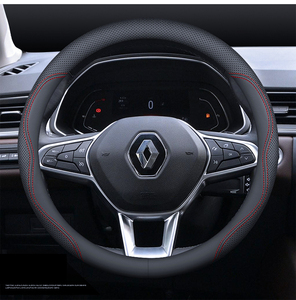 Housse de <span class=keywords><strong>volant</strong></span> de voiture en cuir nappa pour renault koleos captur kadjar Fluence Samsung Qm6 qm5 talisman <span class=keywords><strong>scenic</strong></span> espace megane - Product Image 3
