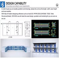 Bâtiment de bureau préfabriqué modulaire de luxe 2026, portable et détachable, en panneaux sandwich de 20 pieds