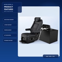 Siège sport Tengyun S5B en cuir PU confortable, siège électrique pivotant programmable pour utilisateurs handicapés Alphard