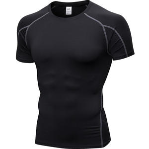 T-shirt tricoté slim pour homme 2026 – Vêtement de sport à manches courtes pour la course et l'entraînement, élastique et à séchage rapide - Product Image 3