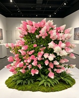 Hydrangea artificiel en forme de sucette, fleur artificielle pour la décoration du salon, de la chambre, des mariages, des hôtels et des restaurants