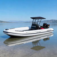Bateau semi-rigide en aluminium de 8,8 m (28,8 pi) à coque en V profond, soudé, avec certification CE, en PVC Hypalon, fabriqué par un professionnel