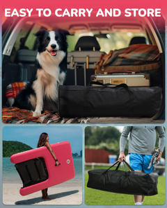 프리미엄 품질 휴대용 인플레이터블 도그 램프 67*43*6인치 도크 플랫폼 내구성 있는 플로팅 워터 스포츠 장비 도그 램프 - Product Image 5