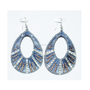 New Model Women Ethnic Bohemian Vintage Color Hollow Round <b>Drop</b> Beads Earrings Jewelry Bracelet wedding earrings Steel Jewelry - Product Image 2
