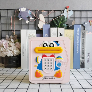 Hucha con pantalla táctil para niños, de plástico, con contraseña y huella dactilar, juguete de ahorro para niños - Product Image 1