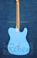 Weifang Rebon 6 String Left Hand Surf Blue TL Electric Guitar