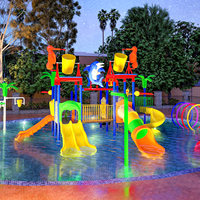 Toboggan aquatique et parc aquatique extérieur pour enfants