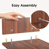 Rehausseur d'écran en bois massif robuste, angle réglable, étagère de bureau pour ordinateur à grand écran, jeux