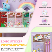 Juego de Papelería con Grapadora de Unicornio - Kit de Útiles Escolares para Niños